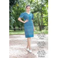 ราคา ชุดผ้าฝ้ายชุดเดรสใส่ทำงานผ้าฝ้ายพิมพ์ลายผ้าฝ้ายเชียงใหม่สวยๆ (22230103460)