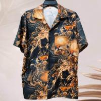 ราคา เสื้อเชิ้ตฮาวาย ลายเสือโคร่งเท่ๆ พื้นสีดำ ผ้าไหมอิตาลี (24834082641)