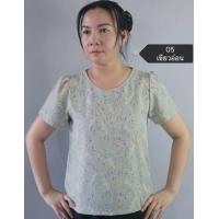 ราคา เสื้อคอกลม ผ้าไหมอิตาลี เสื้อยืดแขนสั้น อก36 50 (23490815342)