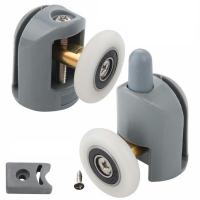 ราคา ชุดลูกกลิ้งฉากกั้นอาบน้ำประตู4ลูกล้อ25มม ทนทานและใช้งานง่าย (23769758745)