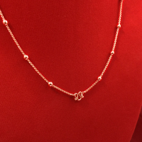 ราคา สร้อยคอนากคตกิตคั่นเม็ดพริก ความยาว 24 นิ้ว น้ำหนัก 1 บาท (16295012781)