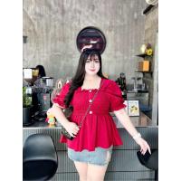 ราคา เสื้อคอเหลี่ยมแขนตุ๊กตา เย็บสม๊อค รอบอก ยืดได้ถึง60นิ้ว ไซส์ใหญ่ สำหรับสาวอวบอ้วน (24461542393)