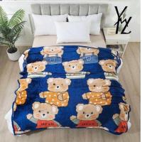 ราคา ผ้าห่มนาโน 6 ฟุต แบบเย็บขอบ ผ้า หนา นุ่ม ลายการ์ตูนน่ารักๆสีสดใสสวยงามมาก (22949788156)