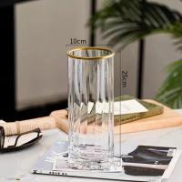 ราคา ขวดดอกไม้แก้วโปร่งใสสไตล์ยุโรปสำหรับตกแต่งบ้าน ขวดใส่ดอกไม้แบบโปร่งใสสำหรับตกแต่งโต๊ะทานอาหารในห้องนั่งเล่น (24681497116)