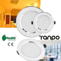 ราคา Ranpo Dimmable LED แผงหลอดไฟดาวน์ไลท์โคมไฟเพดานประดับไฟ3W 5W 7W 9W 12W 15W 18W 220V Cool สีขาวสีขาวWarm White (7547317983)