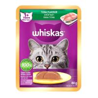 ราคา Whiskas วิสกัส เพาซ์ อาหารเปียกแมว แบบซอง 80กรัม สำหรับแมวโตและลูกแมว ยกโหล 12 ซอง (24824685151)