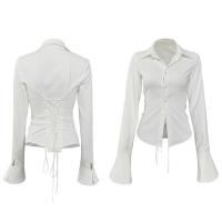 ราคา Suysuy พร้อมส่ง เสื้อเชิ้ต แขนยาว คอปก ชายแต่งเว้า รุ่นติดกระดุม มีสายผูกคาดหลัง มัดแล้วหุ่นสวยมาก ผ้าคอตตอน (24543100493)