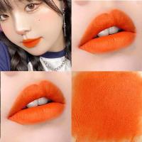 ราคา ลิปสติกเนื้อแมท ลิปสติกสีส้ม สีสันสดใส นุ่มลื่น ไม่ซีดจาง ติดทนนาน เหมาะสำหรับทุกสภาพผิว MEKADLEN Matte Lipstick (24019664089)