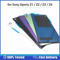 ราคา สำหรับ Sony Xperia Z1 Z2 Z3 Z4กระจกมองหลังเคสฝาหลังประตูพร้อมอะไหล่โลโก้ (19781971079)