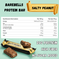ราคา barebells sweden protein bar 20g protein series no sugar added price bar (19090706754)