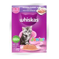 ราคา Whiskas วิสกัส เพาซ์ อาหารเปียกแมว แบบซอง 80กรัม สำหรับแมวโตและลูกแมว ยกโหล 12 ซอง (24824685144)