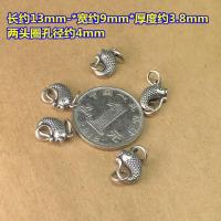 ราคา เงินแท้ S925มังกรปลาทำเก่าสไตล์จีนเชือกถักมือสร้อยคอไข่มุกตะขอเกี่ยวอุปกรณ์เสริม DIY (21340722915)