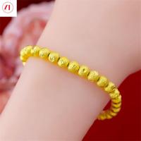 ราคา XTเครื่องประดับเกาหลี24Kสร้อยข้อมือลูกปัดแฟชั่นผู้หญิงชุบทอง (4272444660)