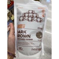 ราคา น้ำตาลอ้อย ธรรมชาติ 100 น้ำตาลทรายแดง ดาร์ค บราวน์ มัสโควาโด 500 G Dark Brown Muscovado Sugar Good Sugaaar Brand (15675230459)