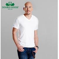 ราคา เสื้อตราห่านคู่คอวีสีขาว รุ่นClassic ของแท้ ป้ายผ้า (448896347)