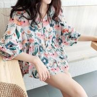ราคา เสื้อตุ๊กตาลายดอกน่ารักๆ ลายดอกไม้ เเขนตุ๊กตา เสื้อครอปแขนสั้นแฟชั่นผู้หญิง เนื้อผ้าดี ใส่สบาย สินค้าพร้อมส่ง (18339502382)