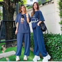 ราคา ชุดเซ็ตขาจั้ม 999 99 1เสื้อ กางเกงขายาวผ้าเวฟเว็บ ผู้หญิงผู้ชายใส่ได้ ฟรีไซด์ อกหน้าผ้า48 เอว25 40 ยาว40 Clothing Lady Women (23122331081)