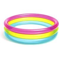 ราคา Intex สระน้ำเป่าลม สายรุ้ง ทรงกลม 3 ชั้น ขนาดเล็ก 86 25 ซม มีกันลื่น 57104 (7159760749)