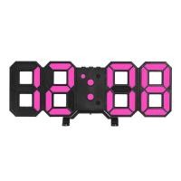 ราคา 3D LED Clock เกรดตัวTop นาฬิกาอิเล็กทรอนิกส์เรืองแสง นาฬิกาติดผนัง นาฬิกาแขวน นาฬิกาดิจิตอล LED ตั้งโต๊ะ หรี่แสงอัตโนมัติ (20372102743)