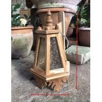 ราคา โคมไฟติดผนังทรงหกเหลี่ยมไม้สัก ไม่ทำสี โคมผนังหกเหลี่ยมไม่ทำสี โคมไฟภายนอกอาคาร ห้องนั่งเล่น ห้องรับแขก โคมไฟเพดาน โคมไฟห้อย โคมไฟแขวน โคมไฟไม้สัก โคมไฟตกแต่ง (21340145876)