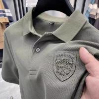 ราคา เสื้อเชิ้ตแขนสั้นโปโลผู้ชายแฟชั่นปักลายธุรกิจลำลองฤดูร้อน (24841820012)