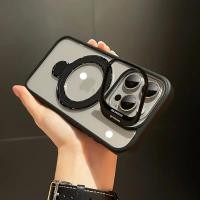 ราคา เคสศัพท์มือถือแม่เหล็กแบบสองขาสำหรับ iPhone 11 13 12 14 15 16 17 Pro Max Plus พร้อมเลนส์โปร่งใสสูง ปกแข็งสำหรับเคส iPhone13 (24737082213)