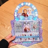 ราคา Disney ชุดสติกเกอร์เล็บเด็ก Elsa Princess Dress Up น่ารัก Kawaii สติกเกอร์กันน้ําสติกเกอร์เล็บแช่แข็งสาวของขวัญของเล่น (23535006777)