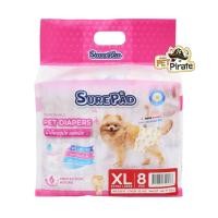 ราคา SurePad Pet Diapers ผ้าอ้อมสุนัข ฝึกขับถ่าย แพมเพิส ผ้าอ้อมกันฉี่ เหมาะกับสุนัขเพศเมียหรือช่วงมีประจำเดือน มีหลายไซซ์ (21970899774)