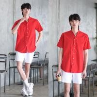 ราคา เสื้อเชิ้ตสีแดง เสื้อเชิ้ตตรุษจีน Oxford หลากหลายแบบ แขนยาวคอปก แขนสั้นคอปก แขนยาวคอจีน แขนสั้นคอจีน (24239083032)