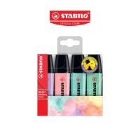 ราคา STABILO Boss Original Pastel ปากกาไฮไลท์ ปากกาเน้นข้อความ แพ็ค 4 สีพาสเทล 70 4 (23917731528)