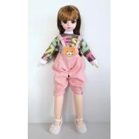 ราคา ตุ๊กตาBJDเด็ก 1 4 ตุ๊กตาข้อต่อ ตาแก้ว 3D Eyes เมคอัพใหม่2024 30cm 21 ข้อต่อ พร้อมชุดและรองเท้า (24929930413)
