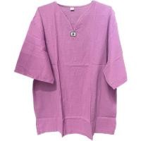 ราคา เสื้อพื้นเมืองผ้าสาลู ผ้าฝ้าย แขนสั้น เนื้อผ้านิ่ม ใส่สบาย หญิงชายใส่ได้ (20605667319)