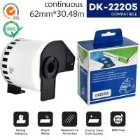 ราคา พร้อมส่ง สติ๊กเกอร์แบบต่อเนื่อง Brother DK 22205 DK 22205 กระดาษความร้อน กระดาษสติกเกอร์ (24797548007)
