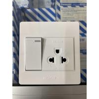 ราคา HACO M3N ชุดเซ็ท ชุดเต้ารับสำเร็จ ชุดสวิตช์ไฟสำเร็จ ชุดปลั๊กลอย สวิตช์ ปลั๊ก เต้ารับ ชุดสวิตช์ติดลอย ชุดปลั๊กติดลอย สวิตช์ปลั๊กติดผนัง ขนาด3x3นิ้ว สีขาว 8 5x8 5x2 5cm ของแท้100 สวิทช์ รุ่นM3N M4N บาง 