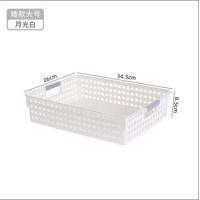 ราคา Ecoo ตะกร้าสีขาว สไตล์มินิมอล ตะกร้าพลาสติก ตะกร้าใส่ของ เอนกประสงค์ ตะกร้าเก็บของ ตะกร้าเหลี่ยม มี 5 ขนาด (23960791672)