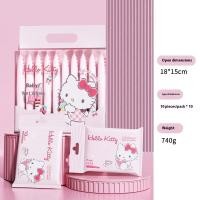 ราคา SEA JJT กระดาษเปียกเด็ก Hello Kitty สำหรับทำความสะอาดมือและปาก (24791747691)