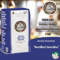 ราคา แป้งเซโมลินาที่บดใหม่ Molino Dallagiovanna SEMOLA Rimacinata remilled durum wheat semolina flour อิตาลี Made in Italy ขนาด 1 kg บรรจุภัณฑ์เดิม (23819689877)