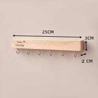 ราคา Ganggang ไม้แขวนกุญแจไม้เนื้อแข็ง ตะขอกุญแจติดผนัง รับน้ำหนักได้ดี สะดวกในการรับและวาง ที่เก็บกุญแจ (24686177217)