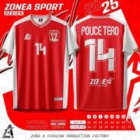 ราคา เสื้อพิมพ์ลาย Zone A รุ่น เสื้อเชียร์โปลิศเทโร POLICE TERO เบอร์ 14 เสื้อกีฬา ออกกำลัง ระบายอากาศ (24694649778)