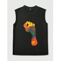 ราคา สินค้าใหม่ เสื้อยืดแขนสั้นพิมพ์ลายวง Carabao Rock Band เสื้อยืดคาราบาว black and white Vest Y02Z เสื้อกั๊กแขนกุด (22706986089)