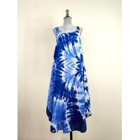 ราคา ชุดมัดย้อมทูโทน ย้อมสีคราม เดรสมัดย้อมสายเดี่ยว ถักเปีย2ข้าง อกเสื้อ 42 44 เสื้อยาว 42 ทรงสวย ใส่เที่ยว ใส่อยู่บ้าน ใส่นอน ใส่สบาย (24952477006)