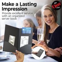 ราคา สมุดเดินบิล สมุดทอนเงิน สมุดเช็คบิล หนังPU หรู กันน้ำ พิมพ์Thank You BILL 101 (23345182990)