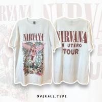 ราคา 90s Nirvana T shirt เสื้อยืดคอกลมแขนสั้น Nirvana Cotton (23821316026)