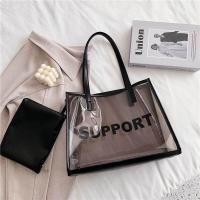 ราคา 078 กระเป๋าพลาสติกแบบใสสะพายข้างกันน้ำได้ใบใหญ่แฟชั่นมาใหม่ (24145506637)