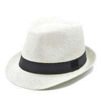 ราคา หมวกปานามาสาน ผู้ใหญ่ Straw Fedora สต็อคส่งจากไทย รอบหมวกด้านใน 58 ซม (18841981278)