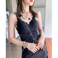 ราคา สายเดี่ยวลูกไม้ ทรงสวย ส่งไว งานดี สายเดี่ยวแฟชั่น ผ้ายืด ใส่ไม่คัน มีฟองน้ำ ถอดออกได้ มี 2 สี พร้อมส่ง (24484425556)