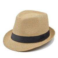 ราคา หมวกปานามาสาน ผู้ใหญ่ Straw Fedora สต็อคส่งจากไทย รอบหมวกด้านใน 58 ซม (18841981277)