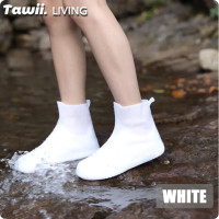 ราคา Tawii ถุงคลุมรองเท้ากันน้ำ ปลอกรองเท้าซิลิโคน รองเท้าบูทกันลื่นกันฝน ที่ครอบรองเท้ากันฝน ข้นขึ้น (24733402371)