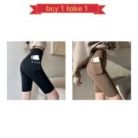 ราคา oobest ซื้อ1 Take 1กางเกงกางเกงฟิตเนสผู้หญิงโยคะกางเกงขาสั้นกระเป๋าด้านข้างบางฤดูร้อนกางเกงปั่นจักรยานสลิมฟิต กางเกงออกกำลังกาย (24807894720)