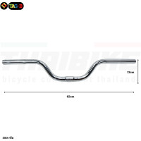 ราคา แฮนด์จักรยานแม่บ้าน MTB ปีกนกยกสูง เหล็กชุบโครเมี่ยม คอ 25 4 (22381499180)